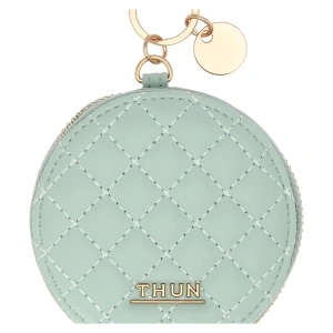 Portachiavi Rotondo con Zip verde - THUN - immagine 3