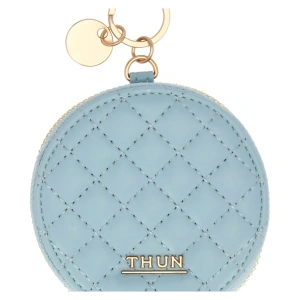Portachiavi Rotondo con Zip azzurro - THUN - immagine 3
