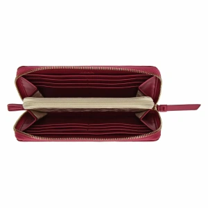 Portafoglio con Zip in Ecopelle ciliegia - THUN - immagine 3