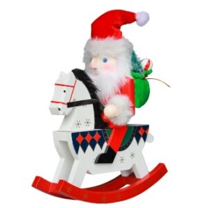 Schiaccianoci Babbo Natale su Cavallo in Legno 25 cm - Schulte