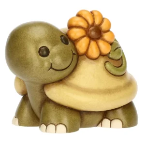 Tartaruga Betta con Calendula in Ceramica grande - THUN - immagine 2