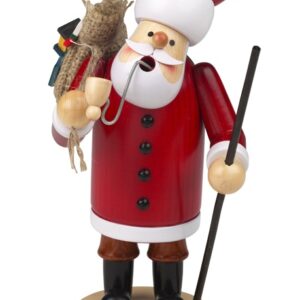 Fumatore Brucia-incenso in Legno h.35 - Babbo Natale - Schulte