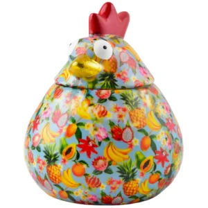Barattolo Pollo Matilda frutti azzurro H.25 cm - Pomme Pidou