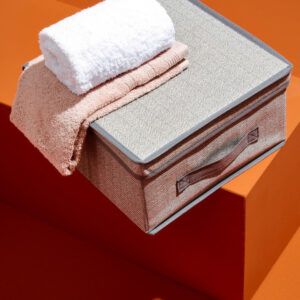 Contenitore per Armadi Tidy 30x30 cm grigio - Bizzotto - immagine 3