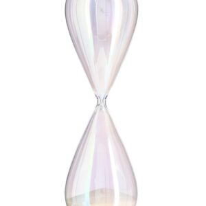 Clessidra Kronos iridescente/bianco 12x39 cm - Bizzotto