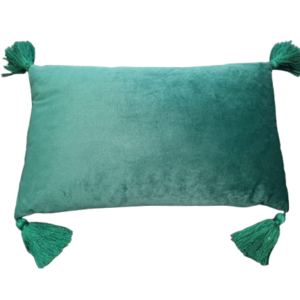 Cuscino con Nappe in Velluto ottanio - Fade