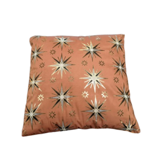 Cuscino Quadrato Terracotta con Stelle - Kaemingk