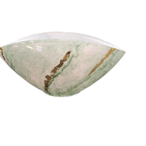 Centrotavola David in Vetro verde 26x14 cm - Sequenze - immagine 3