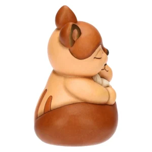 Scoiattolo Diva con Cucciolo in Ceramica - Thun - immagine 5