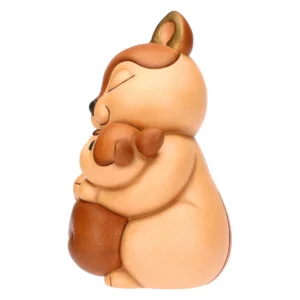 Scoiattolo Diva con Cucciolo in Ceramica - Thun - immagine 3