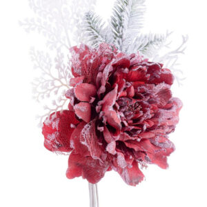 Fiore Pick Peonia Ginny rosso - Bizzotto