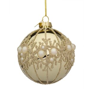 Sfera in Vetro Gem champagne Ø8 cm - Bizzotto