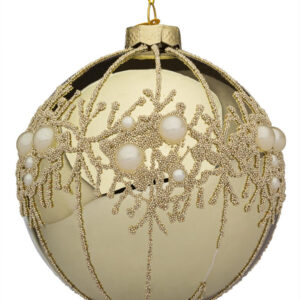 Sfera in Vetro Gem champagne Ø10 cm - Bizzotto