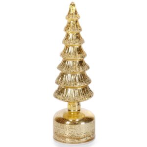 Pino Rotante Isbel con Luci a LED oro H.30 cm - Bizzotto