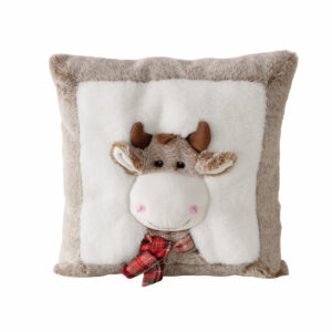 Cuscino Lio Mucca in Ecopelliccia 33x33 cm - Boltze