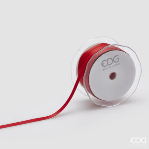 Nastro Doppio Raso rosso H.10 mm L.50 mt - EDG