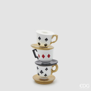 Portacandela 3 Tazzine Scacchi - EDG