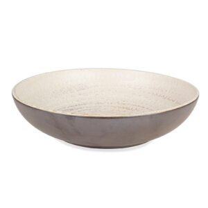 Ciotola Insalatiera Braga bianco/bronzo Ø28 cm - Bizzotto