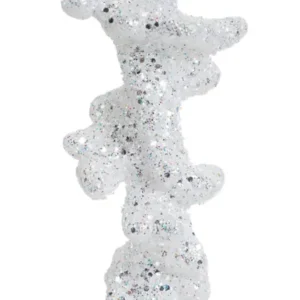 Addobbo Ghiacciolo con Glitter L.25 cm bianco - Kaemingk - immagine 5