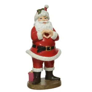 Babbo Natale Love H.21 cm in Resina - Kaemingk
