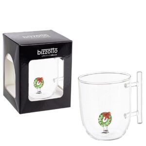 Mug in Vetro con Ghirlanda - Bizzotto