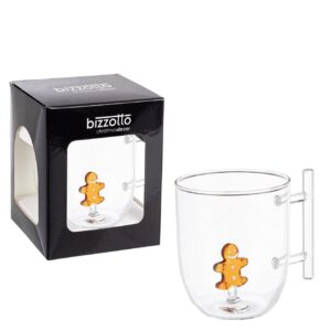 Mug in Vetro con Omino di Zenzero - Bizzotto