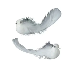 Uccello bianco 2 mod.assortiti - Kaemingk