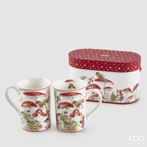 Coppia Mug Funghetto con Scatola Regalo - EDG