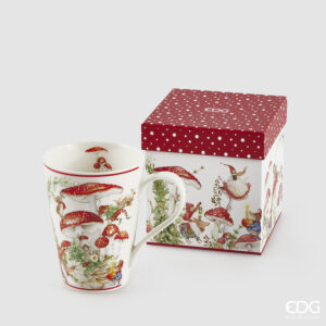 Mug Funghetto con Scatola Regalo h.12.5 cm - EDG