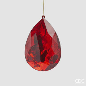 Addobbo Diamante rosso 15x10 cm - EDG