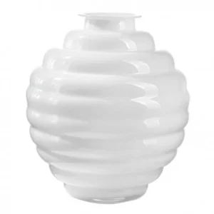Vaso Anelli in Vetro opale h.25 cm - OnlyLux