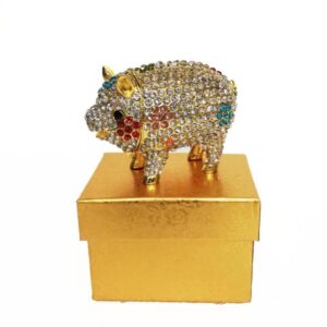 Scultura-Cofanetto Maialino - B&B