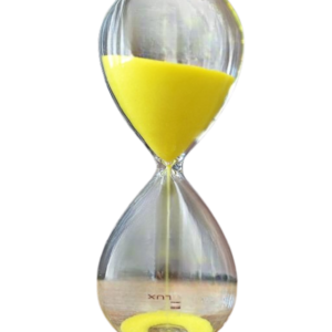 Clessidra Il tempo dell'amore goccia H.12.6 cm giallo - OnlyLux