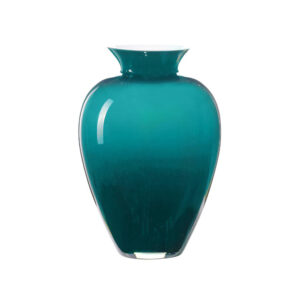 Vaso Aurora in Vetro ottanio h.29 cm - OnlyLux