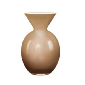 Vaso Pallottino in Vetro tortora h.30 cm - OnlyLux