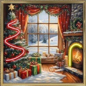 Quadro a Led Caminetto 60x60 cm - Lamart