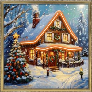 Quadro a Led Casa 60x60 cm - Lamart