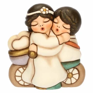 Sposini su Bicicletta in Ceramica piccoli - THUN - immagine 1