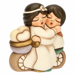 Sposini su Bicicletta in Ceramica piccoli - THUN - immagine 2