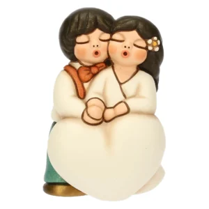 Sposini con Cuore in Ceramica piccoli - THUN - immagine 1