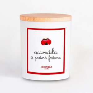 Accendila Fortuna Ribes nero e Fragole - Accendila Candle