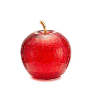 Mela con Luci a LED rossa 16x17 cm - Lamart