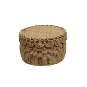 Contenitore Tondo con Coperchio Intrecciato piccolo 26.5xh.16 cm - Dijk