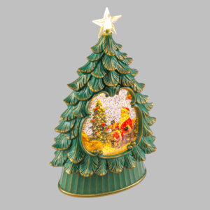 Albero Natale GLITTER LED H26cm M 3AA - Lotti - immagine 3