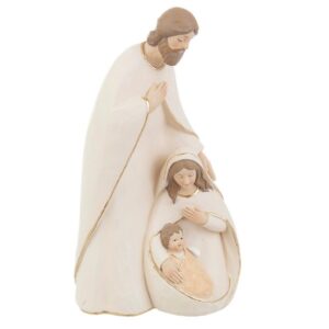 Sacra Famiglia in Resina h.23.5 bianco - Bizzotto