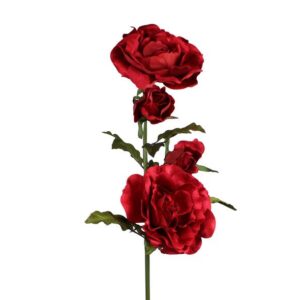 Fiore Velluto Rosa rossa H.132 cm - Dijk