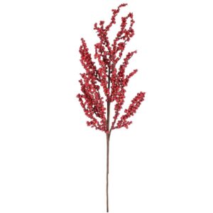 Ramo Hollyn con Bacche rosso H.70 cm - Bizzotto