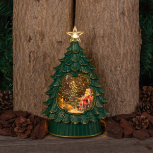 Albero Natale GLITTER LED H26cm M 3AA - Lotti - immagine 9