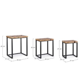 Tavolino in Teak 3 misure - Bizzotto - immagine 3