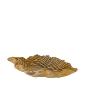 Centrotavola Foglia in Teak 33x10x50 cm - Dijk